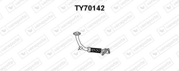 Veneporte TY70142 Exhaust pipe TY70142: Buy near me in Poland at 2407.PL - Good price!
