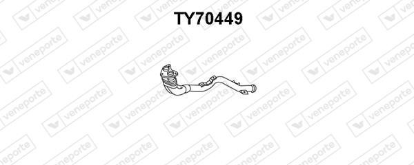 Veneporte TY70449 Exhaust pipe TY70449: Buy near me in Poland at 2407.PL - Good price!