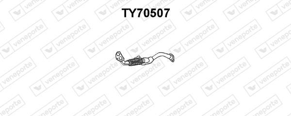 Veneporte TY70507 Exhaust pipe TY70507: Buy near me in Poland at 2407.PL - Good price!