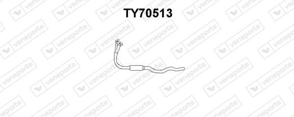 Veneporte TY70513 Exhaust pipe TY70513: Buy near me in Poland at 2407.PL - Good price!