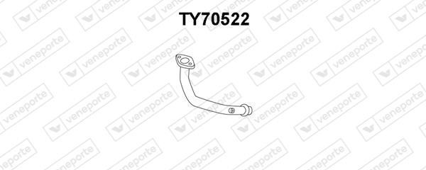 Veneporte TY70522 Exhaust pipe TY70522: Buy near me at 2407.PL in Poland at an Affordable price!