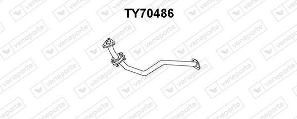 Veneporte TY70486 Exhaust pipe TY70486: Buy near me in Poland at 2407.PL - Good price!