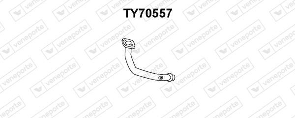 Veneporte TY70557 Exhaust pipe TY70557: Buy near me in Poland at 2407.PL - Good price!