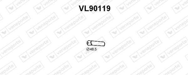 Veneporte VL90119 Выхлопная труба VL90119: Отличная цена - Купить в Польше на 2407.PL!