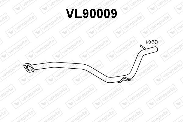Veneporte VL90009 Exhaust pipe VL90009: Buy near me in Poland at 2407.PL - Good price!