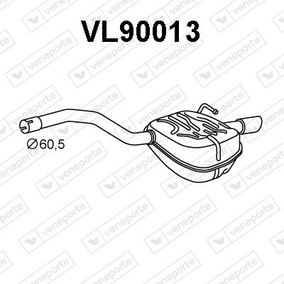 Veneporte VL90013 End Silencer VL90013: Buy near me in Poland at 2407.PL - Good price!