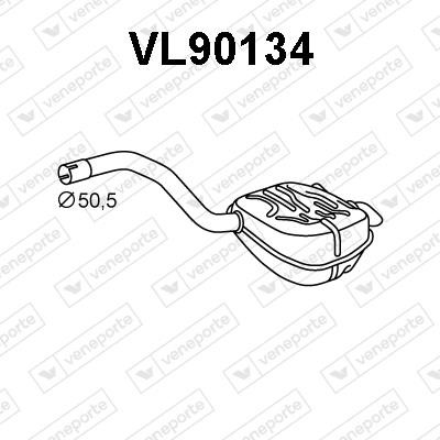 Veneporte VL90134 End Silencer VL90134: Buy near me in Poland at 2407.PL - Good price!