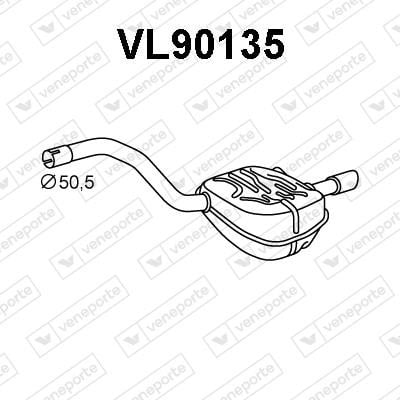Veneporte VL90135 End Silencer VL90135: Buy near me in Poland at 2407.PL - Good price!