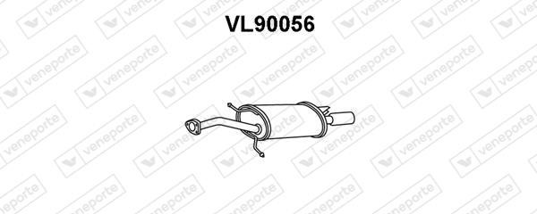 Veneporte VL90056 Глушитель, задняя часть VL90056: Отличная цена - Купить в Польше на 2407.PL!