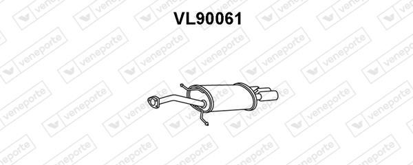 Veneporte VL90061 Глушитель, задняя часть VL90061: Отличная цена - Купить в Польше на 2407.PL!