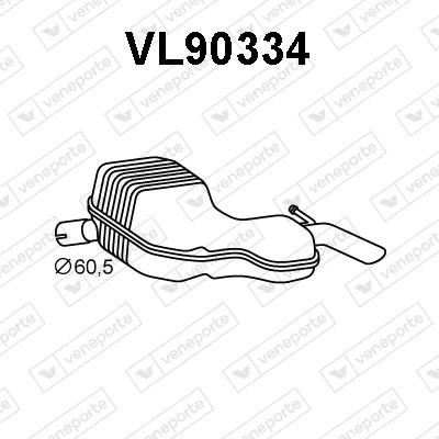 Veneporte VL90334 End Silencer VL90334: Buy near me in Poland at 2407.PL - Good price!