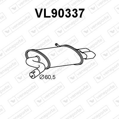 Veneporte VL90337 Глушитель, задняя часть VL90337: Отличная цена - Купить в Польше на 2407.PL!
