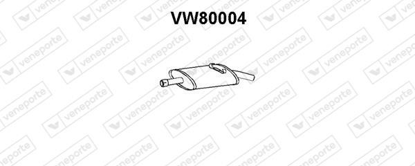 Veneporte VW80004 End Silencer VW80004: Buy near me in Poland at 2407.PL - Good price!