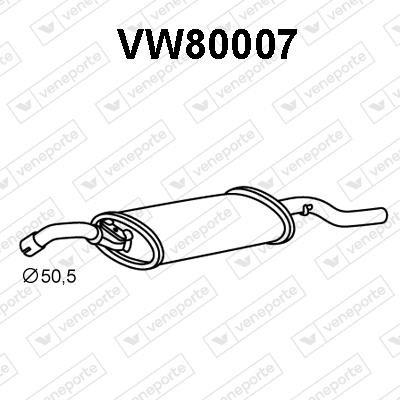 Veneporte VW80007 Глушник, задня частина VW80007: Приваблива ціна - Купити у Польщі на 2407.PL!
