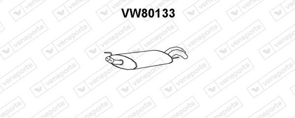 Veneporte VW80133 Глушитель, задняя часть VW80133: Отличная цена - Купить в Польше на 2407.PL!