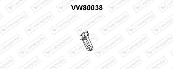 Veneporte VW80038 Exhaust pipe VW80038: Buy near me in Poland at 2407.PL - Good price!
