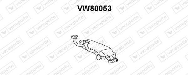 Veneporte VW80053 Exhaust pipe VW80053: Buy near me in Poland at 2407.PL - Good price!