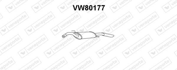 Veneporte VW80177 End Silencer VW80177: Buy near me in Poland at 2407.PL - Good price!