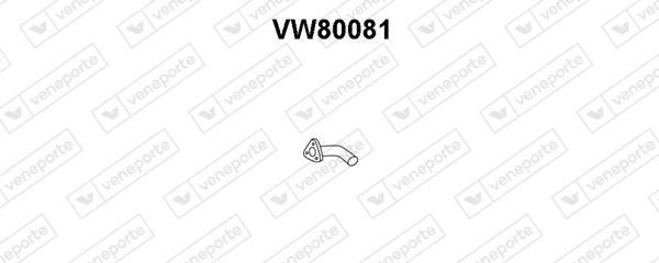 Veneporte VW80081 Exhaust pipe VW80081: Buy near me at 2407.PL in Poland at an Affordable price!
