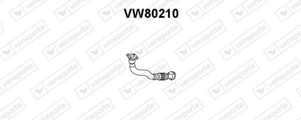 Veneporte VW80210 Exhaust pipe VW80210: Buy near me in Poland at 2407.PL - Good price!