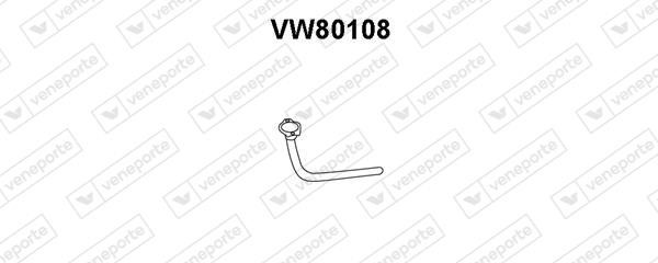 Veneporte VW80108 Exhaust pipe VW80108: Buy near me in Poland at 2407.PL - Good price!