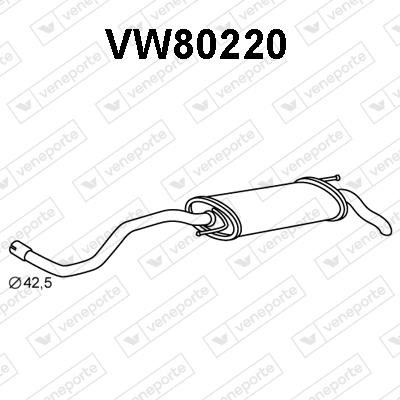 Veneporte VW80220 Tłumik, część tylna VW80220: Dobra cena w Polsce na 2407.PL - Kup Teraz!