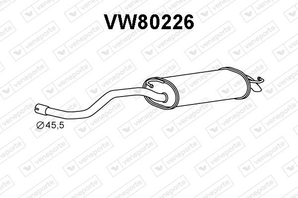 Veneporte VW80226 End Silencer VW80226: Buy near me in Poland at 2407.PL - Good price!