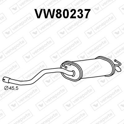 Veneporte VW80237 End Silencer VW80237: Buy near me in Poland at 2407.PL - Good price!