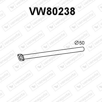 Veneporte VW80238 Exhaust pipe VW80238: Buy near me in Poland at 2407.PL - Good price!