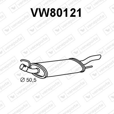 Veneporte VW80121 Tłumik, część tylna VW80121: Dobra cena w Polsce na 2407.PL - Kup Teraz!