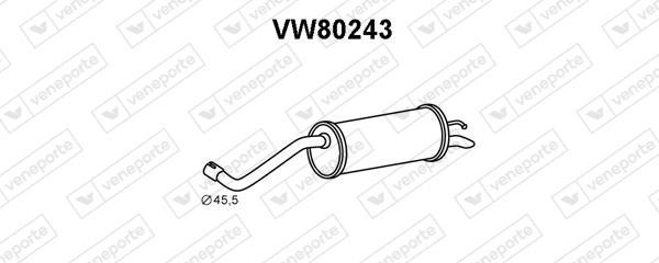 Veneporte VW80243 Tłumik, część tylna VW80243: Dobra cena w Polsce na 2407.PL - Kup Teraz!