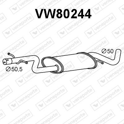 Veneporte VW80244 Резонатор VW80244: Отличная цена - Купить в Польше на 2407.PL!