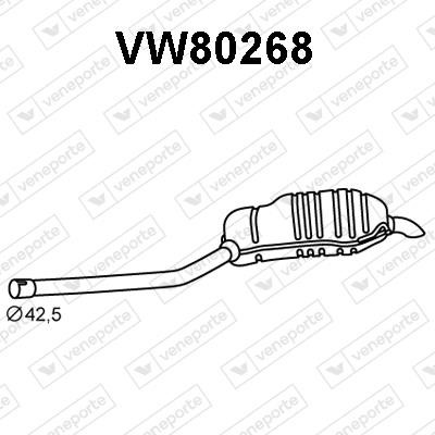 Veneporte VW80268 End Silencer VW80268: Buy near me in Poland at 2407.PL - Good price!