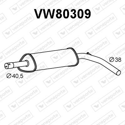 Veneporte VW80309 Амортизатор VW80309: Приваблива ціна - Купити у Польщі на 2407.PL!
