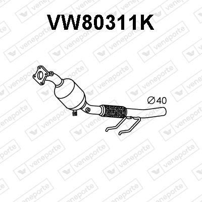 Veneporte VW80311K Katalizator VW80311K: Dobra cena w Polsce na 2407.PL - Kup Teraz!