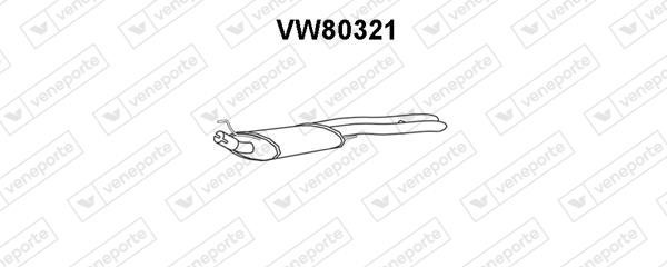 Veneporte VW80321 End Silencer VW80321: Buy near me in Poland at 2407.PL - Good price!