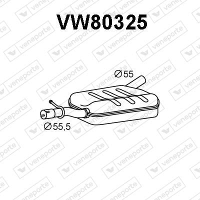 Veneporte VW80325 Амортизатор VW80325: Приваблива ціна - Купити у Польщі на 2407.PL!