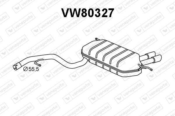 Veneporte VW80327 Shock absorber VW80327: Buy near me in Poland at 2407.PL - Good price!