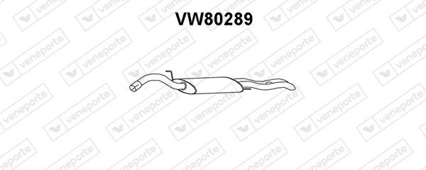 Veneporte VW80289 Глушник, задня частина VW80289: Приваблива ціна - Купити у Польщі на 2407.PL!