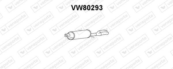 Veneporte VW80293 Глушитель, задняя часть VW80293: Отличная цена - Купить в Польше на 2407.PL!