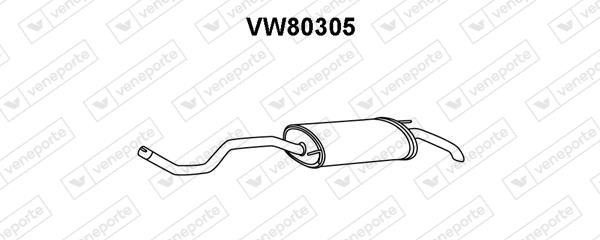 Veneporte VW80305 Tłumik, część tylna VW80305: Dobra cena w Polsce na 2407.PL - Kup Teraz!