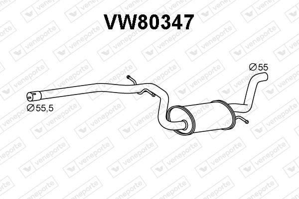 Veneporte VW80347 Shock absorber VW80347: Buy near me in Poland at 2407.PL - Good price!
