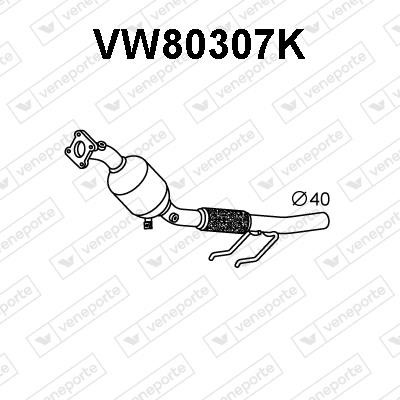 Veneporte VW80307K Catalytic Converter VW80307K: Buy near me in Poland at 2407.PL - Good price!