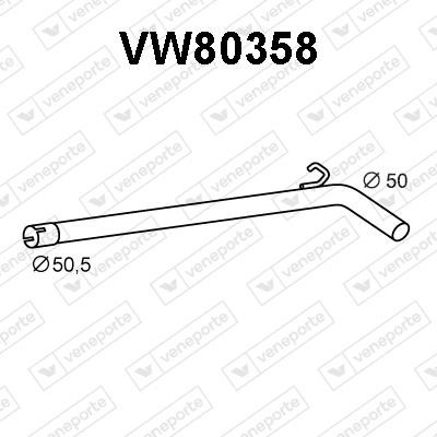 Veneporte VW80358 Abgasrohr VW80358: Kaufen Sie zu einem guten Preis in Polen bei 2407.PL!