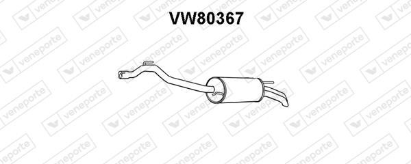 Veneporte VW80367 Tłumik, część tylna VW80367: Atrakcyjna cena w Polsce na 2407.PL - Zamów teraz!