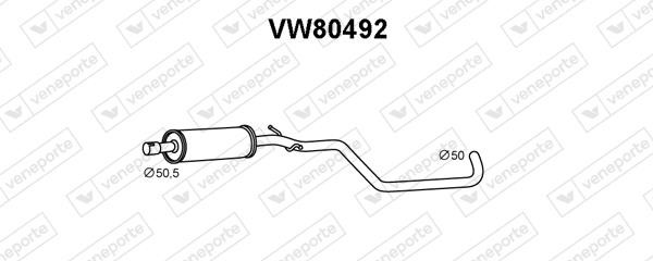 Veneporte VW80492 Резонатор VW80492: Отличная цена - Купить в Польше на 2407.PL!