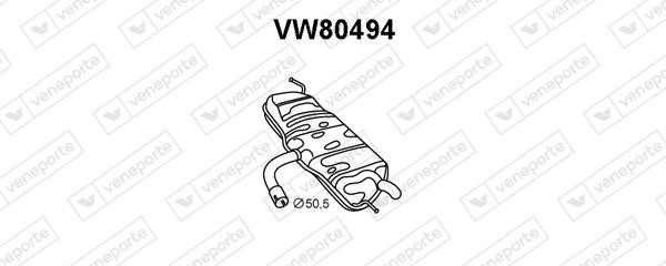 Veneporte VW80494 Tłumik, część tylna VW80494: Dobra cena w Polsce na 2407.PL - Kup Teraz!