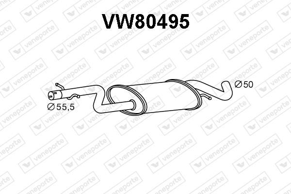 Veneporte VW80495 Resonator VW80495: Buy near me in Poland at 2407.PL - Good price!