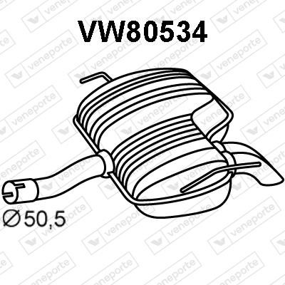 Veneporte VW80534 Endschalldämpfer VW80534: Kaufen Sie zu einem guten Preis in Polen bei 2407.PL!