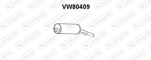 Veneporte VW80409 Глушник, задня частина VW80409: Приваблива ціна - Купити у Польщі на 2407.PL!